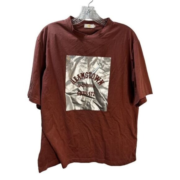 Crew Neck‎ Oversize T-Shirt Short Sleeve Women's Medium - Picture 1 of 3